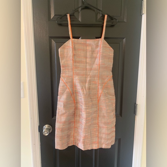 Carlos Miele Kids Dress in Orange and Cream